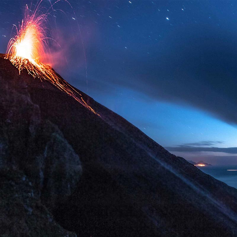 Stromboli Fire Trekking Escursione Tramonto 400mt